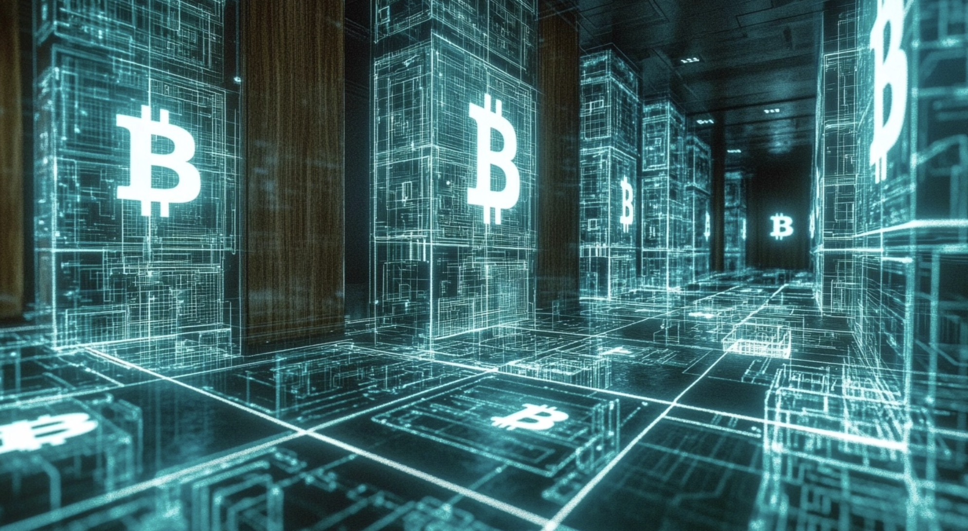 비트코인 가상공간 이미지