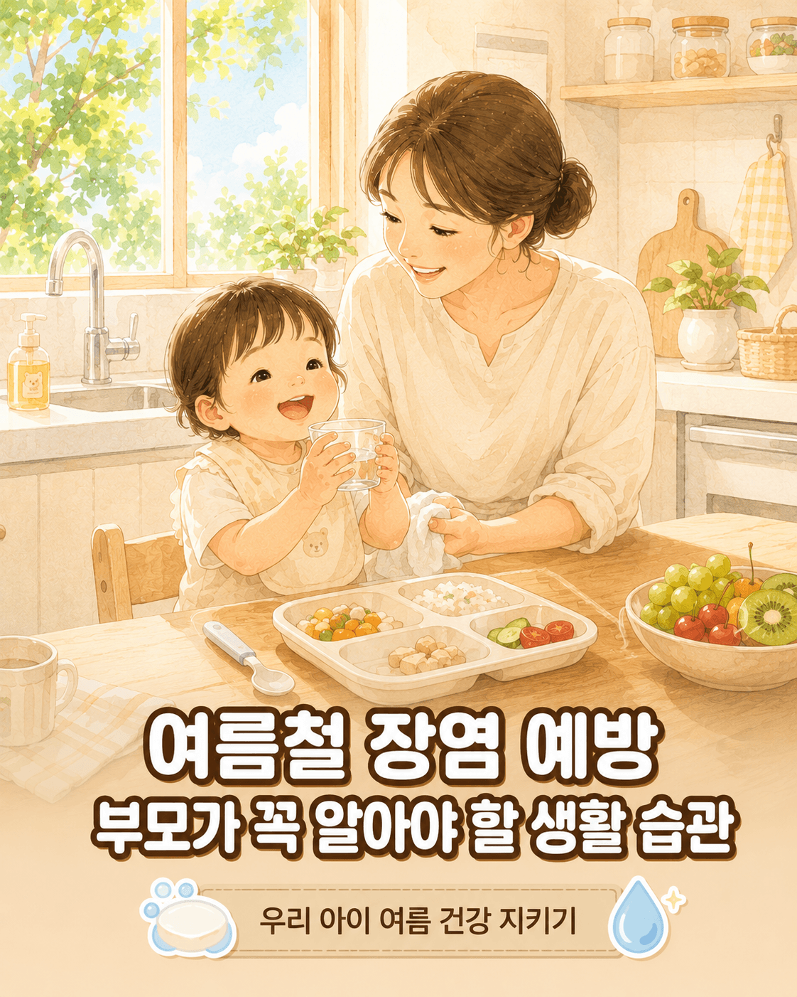 여름철 장염 예방, 부모가 꼭 알아야 할 생활 습관