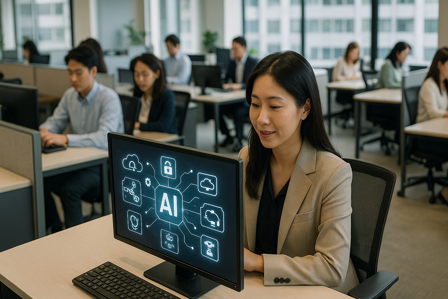 AI를 활용하는 직장인