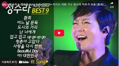 가수 정수라 노래 모음