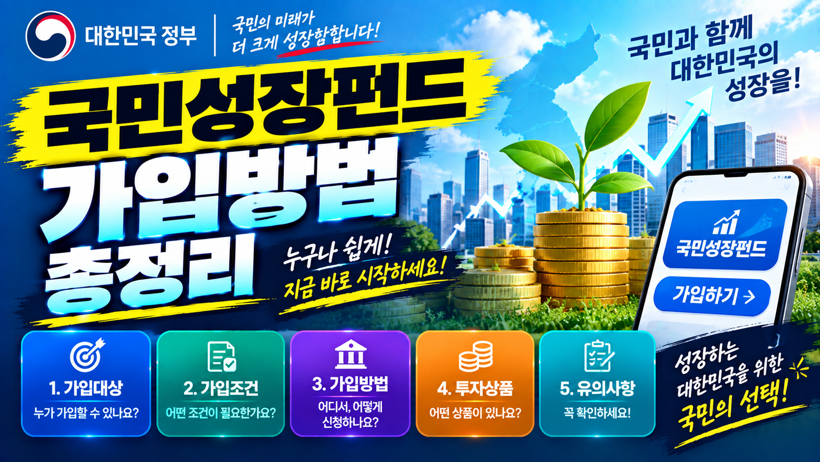 국민참여성장펀드 가입방법 총정리