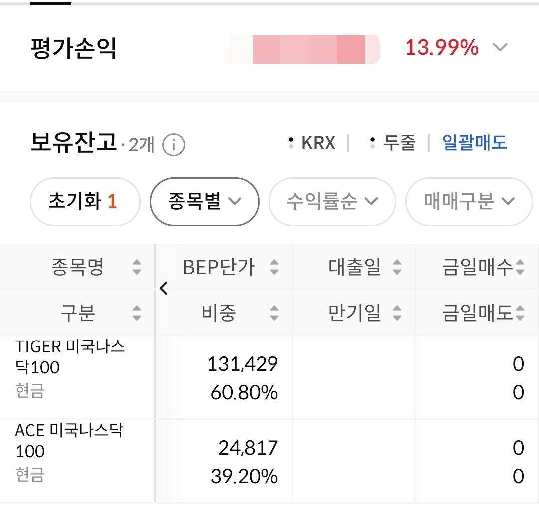 ISA 계좌 내역