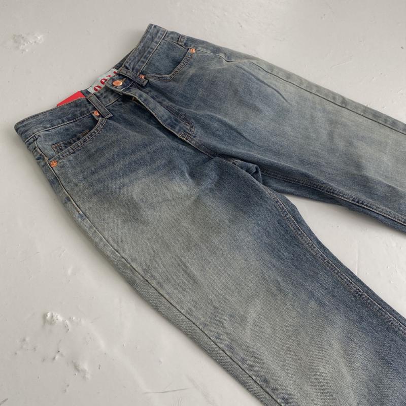 세미 부츠컷 워싱 데님팬츠 ootj