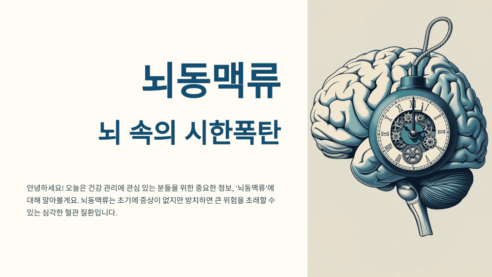 뇌동맥류 증상, 원인, 치료