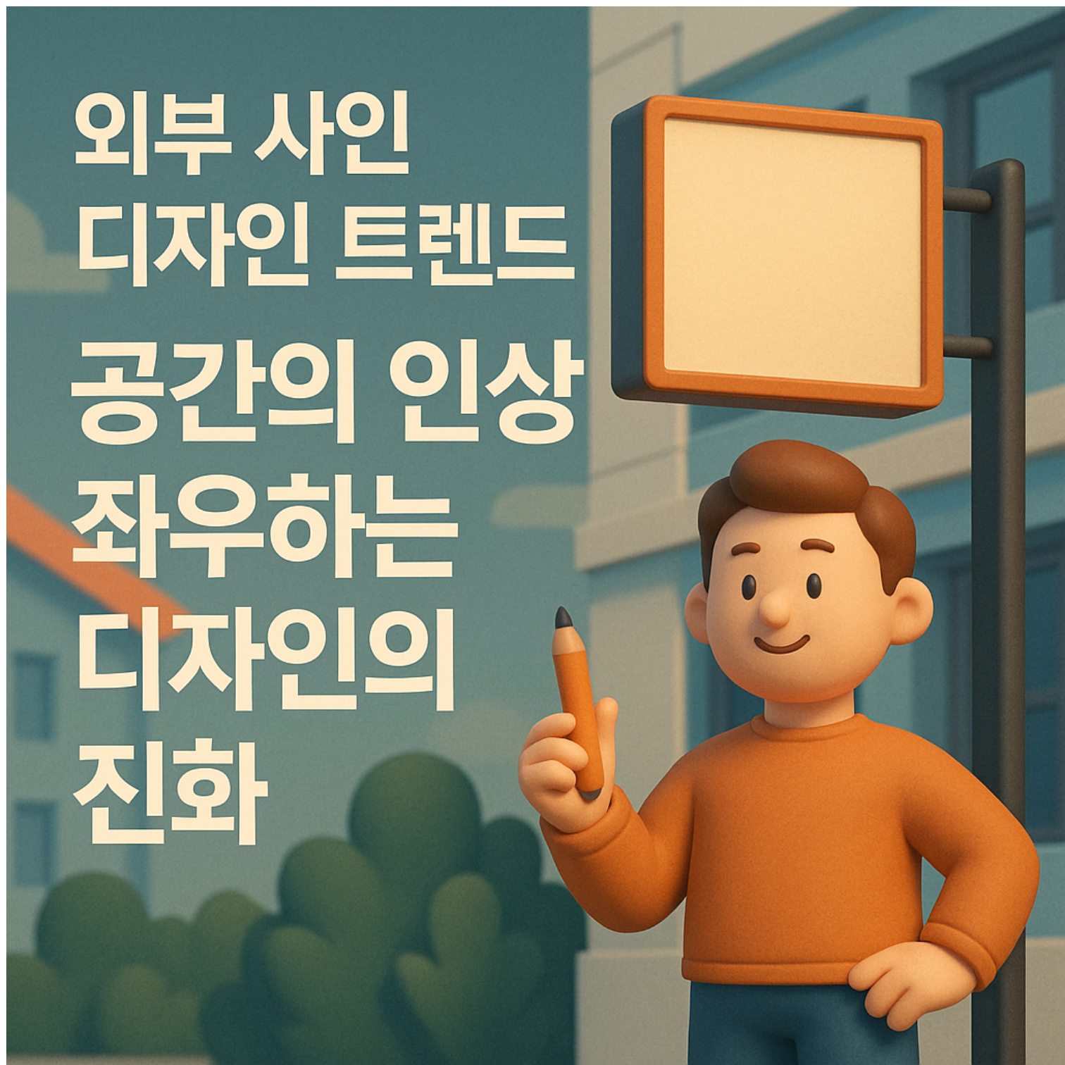 외부 사인 디자인 트렌드: 공간의 인상을 좌우하는 디자인의 진화