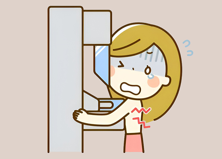 유방통증이-심한-여성