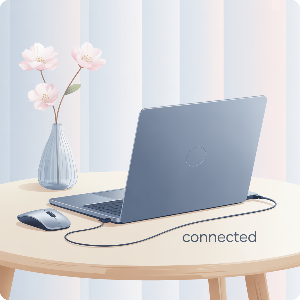 노트북 무선·유선 마우스 연결 이미지