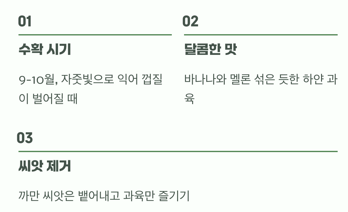 수확의 기쁨, 그리고 씨앗 뱉기