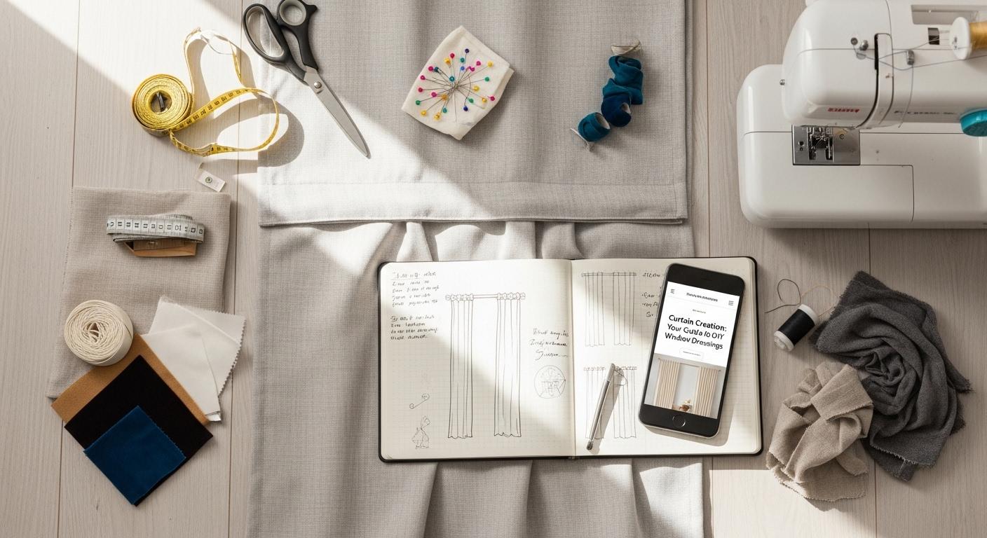 커튼 DIY 인테리어