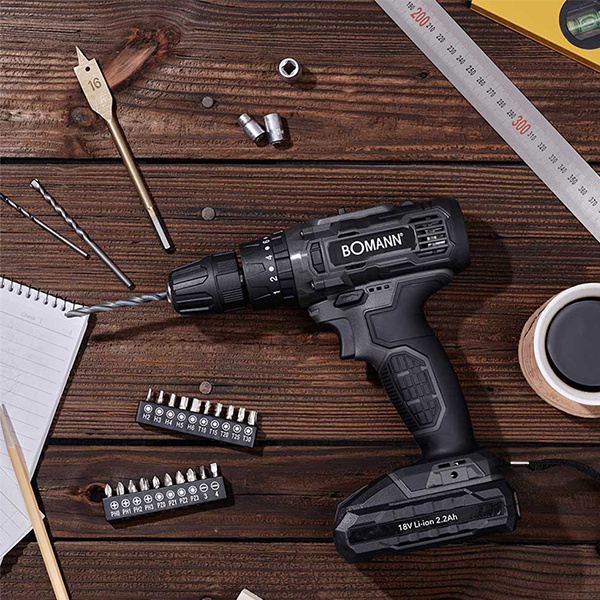 UUU몰-보만-전동-드릴-무선-충전식-드라이버-해머-목재-철재-콘트리트-미끄럼방지