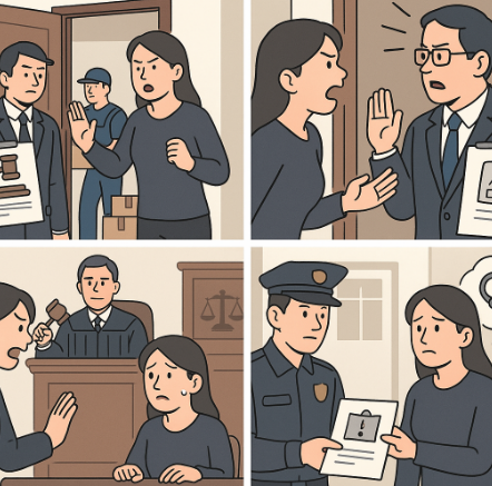 명도 과정과 집행 방해 시 형사고소