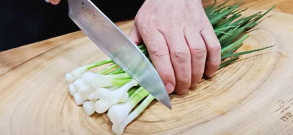 쪽파자르기