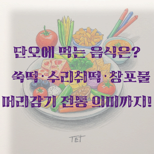 단오에 먹는 음식은? 쑥떡·수리취떡·창포물 머리감기 전통 의미까지!