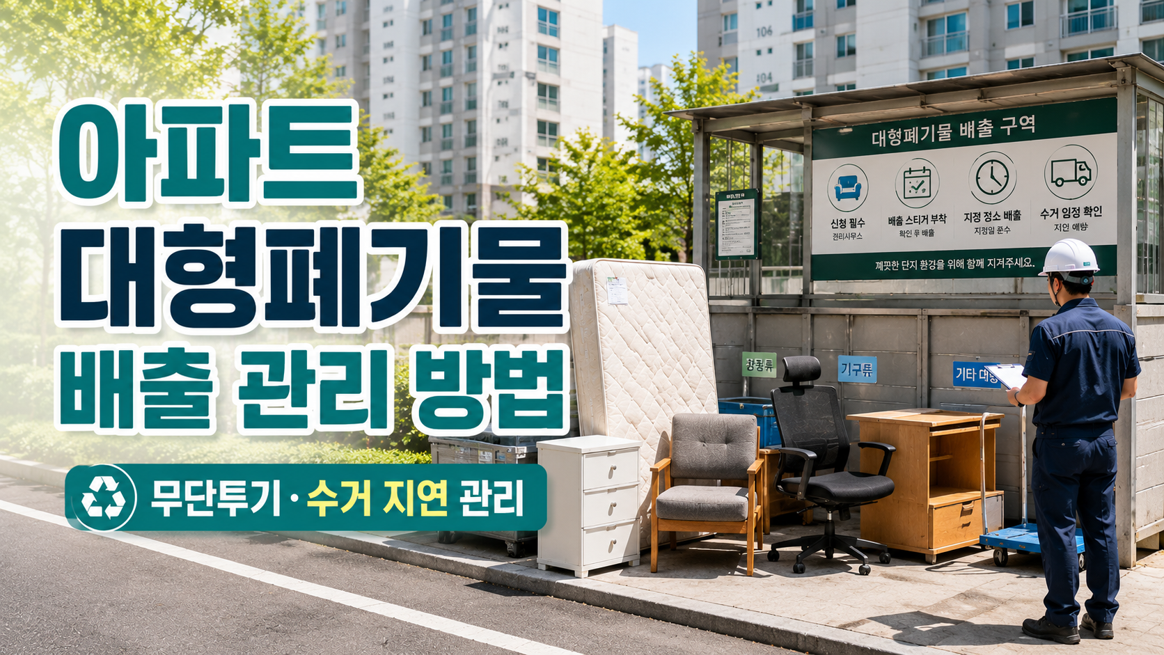 아파트 대형폐기물 배출 관리 방법, 무단투기와 수거 지연을 줄이는 실무 기준