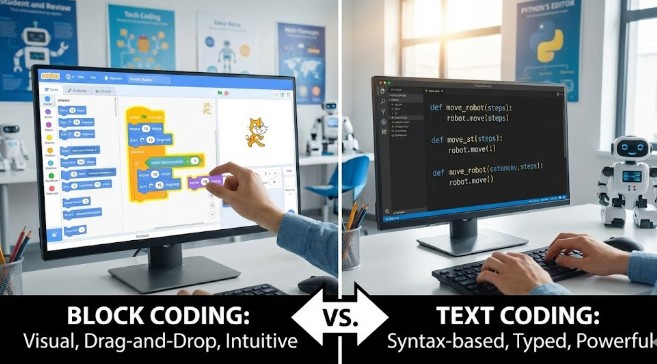 블록코딩과 텍스트코딩의 차이와 코딩 학습 경로 설계