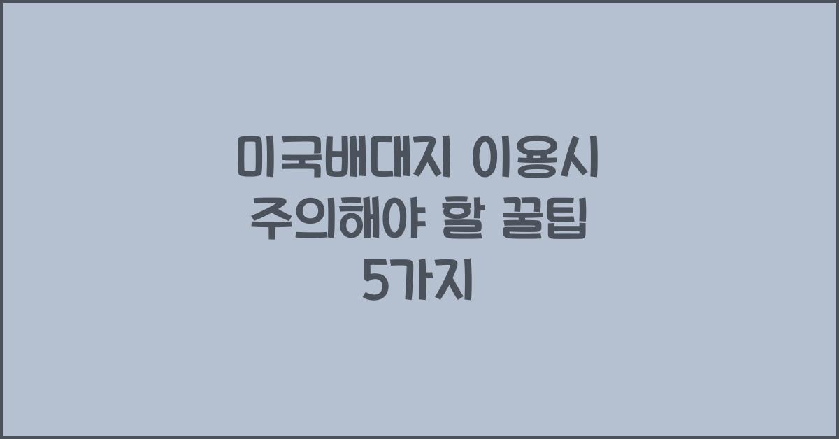미국배대지