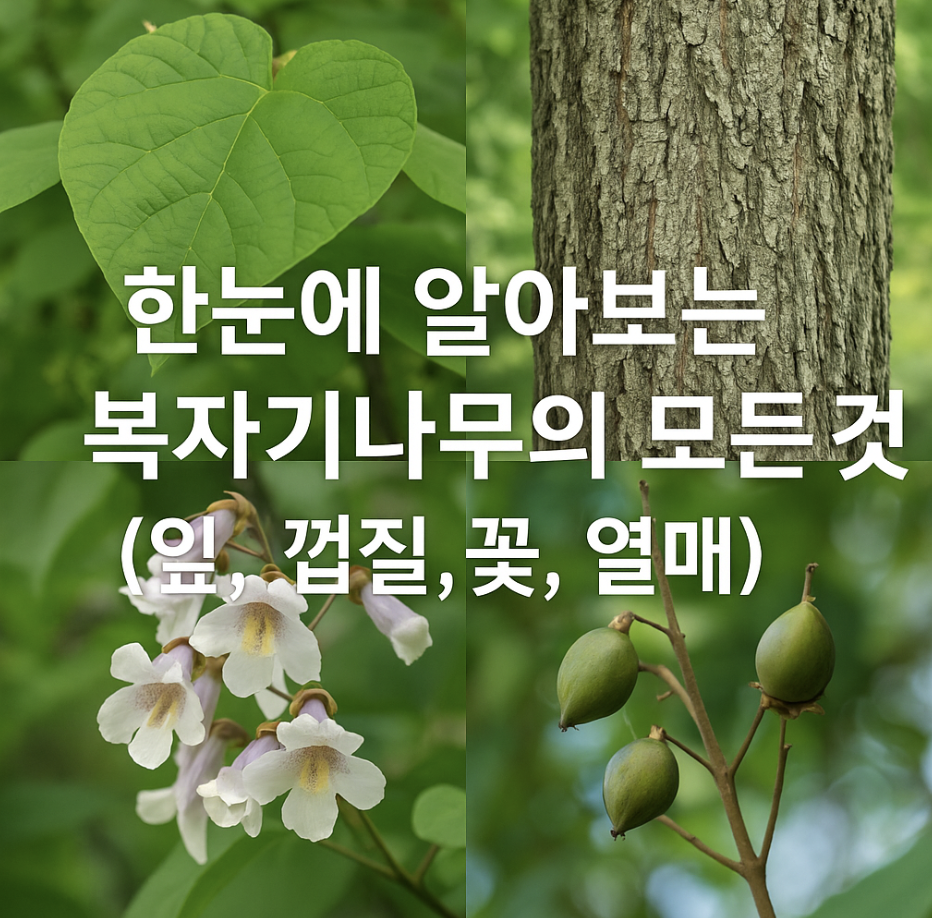 한눈에 알아보는 복자기나무의 모든 것 (잎, 껍질, 꽃, 열매)