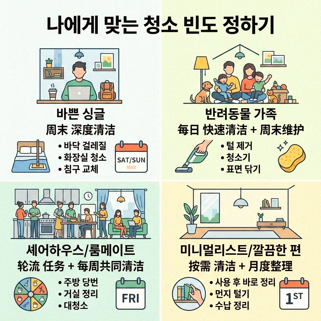 월간 청소 스케줄 똑똑하게 만드는 법