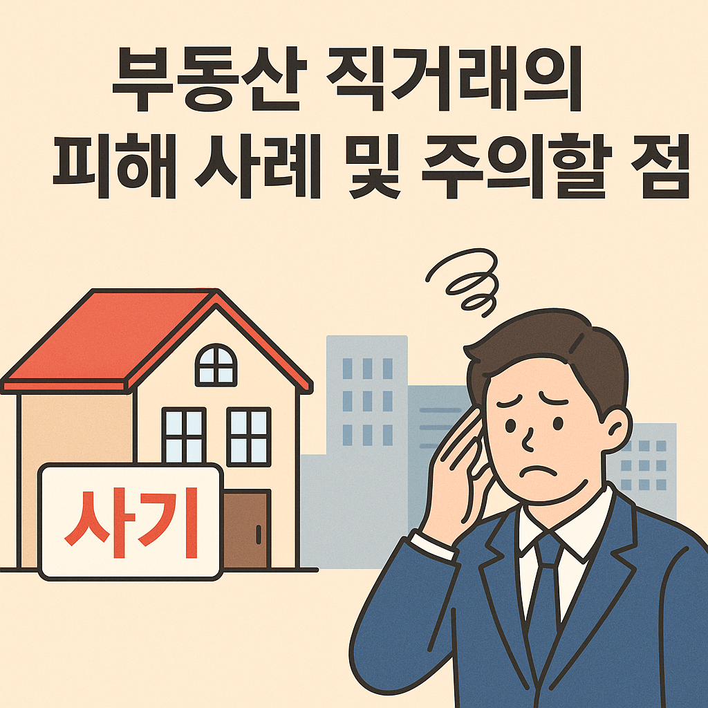 공인중개사 없이 부동산 직거래의 피해 사례 및 주의할 점