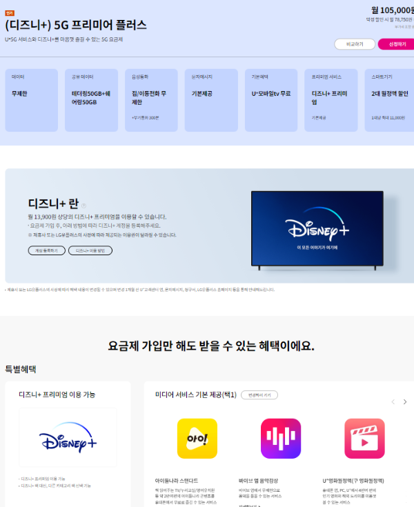 디즈니+ 유플러스