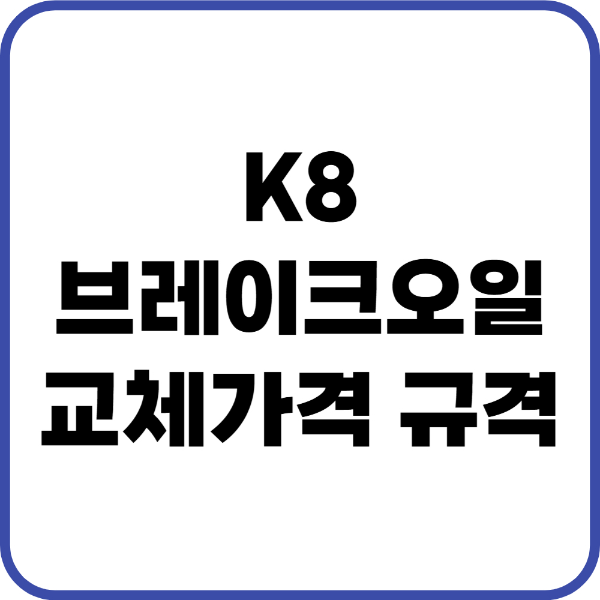 k8 브레이크오일