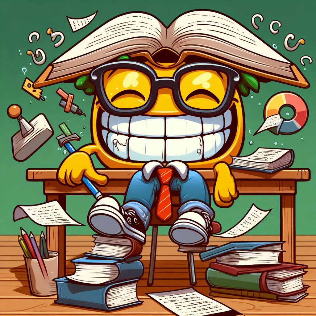 밤샘 공부를 하다.