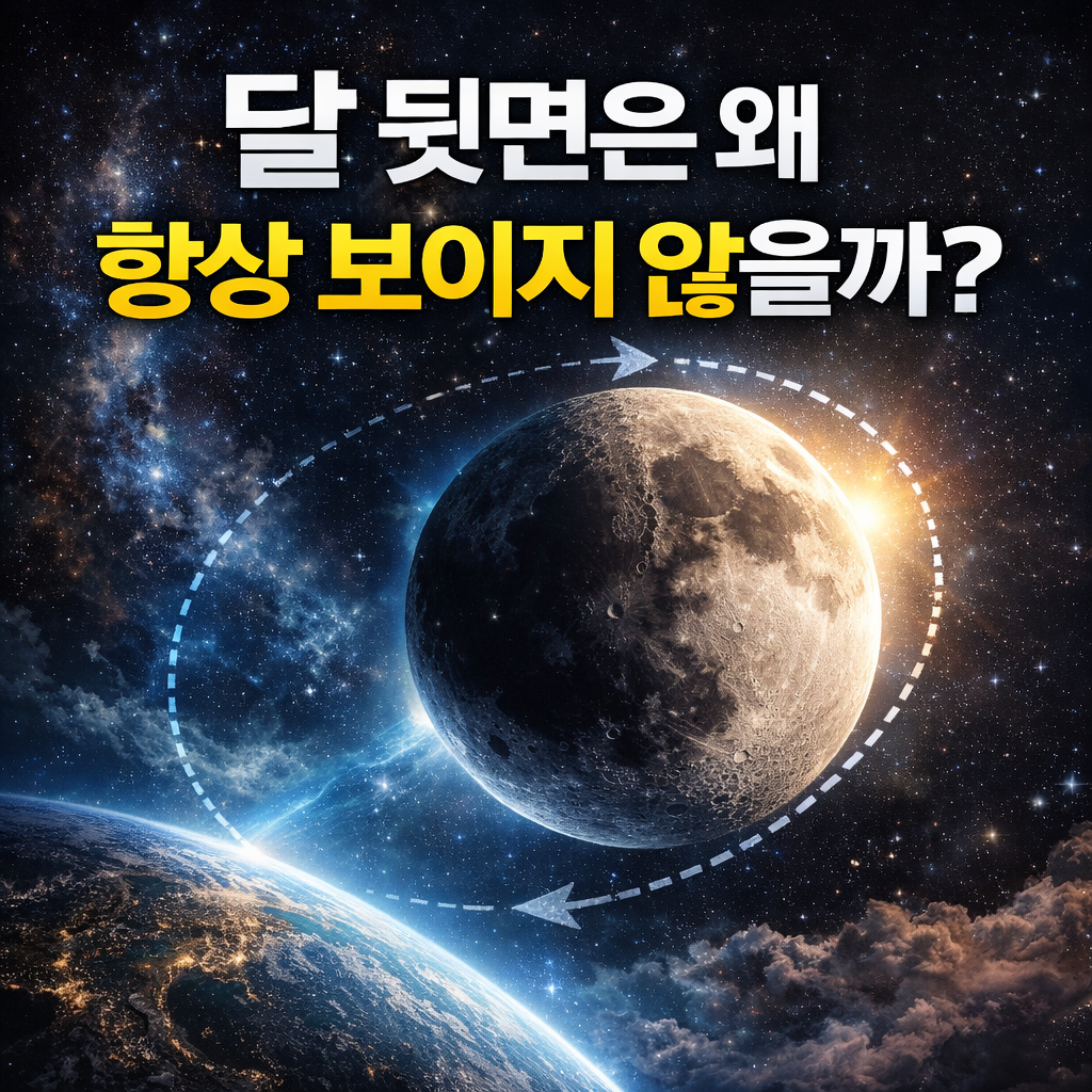 달 뒷면은 왜 항상 보이지 않을까 조석 고정의 놀라운 원리