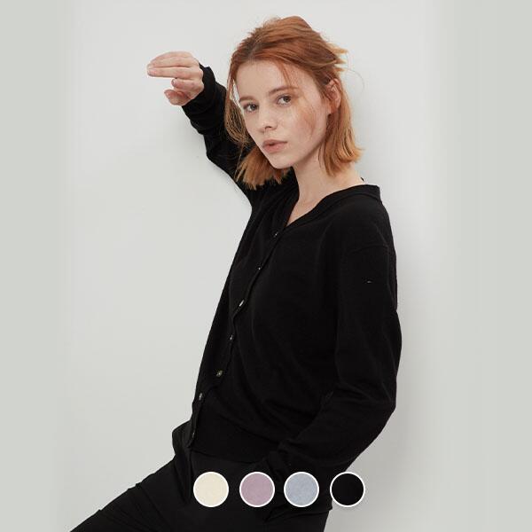 지오다노 여 캐시미어 혼방 브이넥 가디건 05 05352505