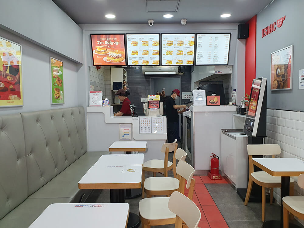 이삭토스트 방이역점 내부1
