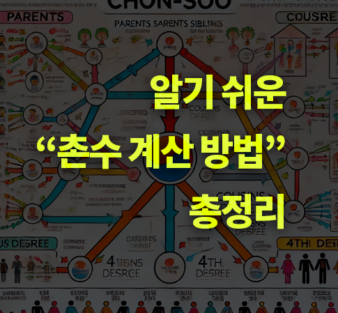 촌수계산 방법, 알기 쉽게 정리!