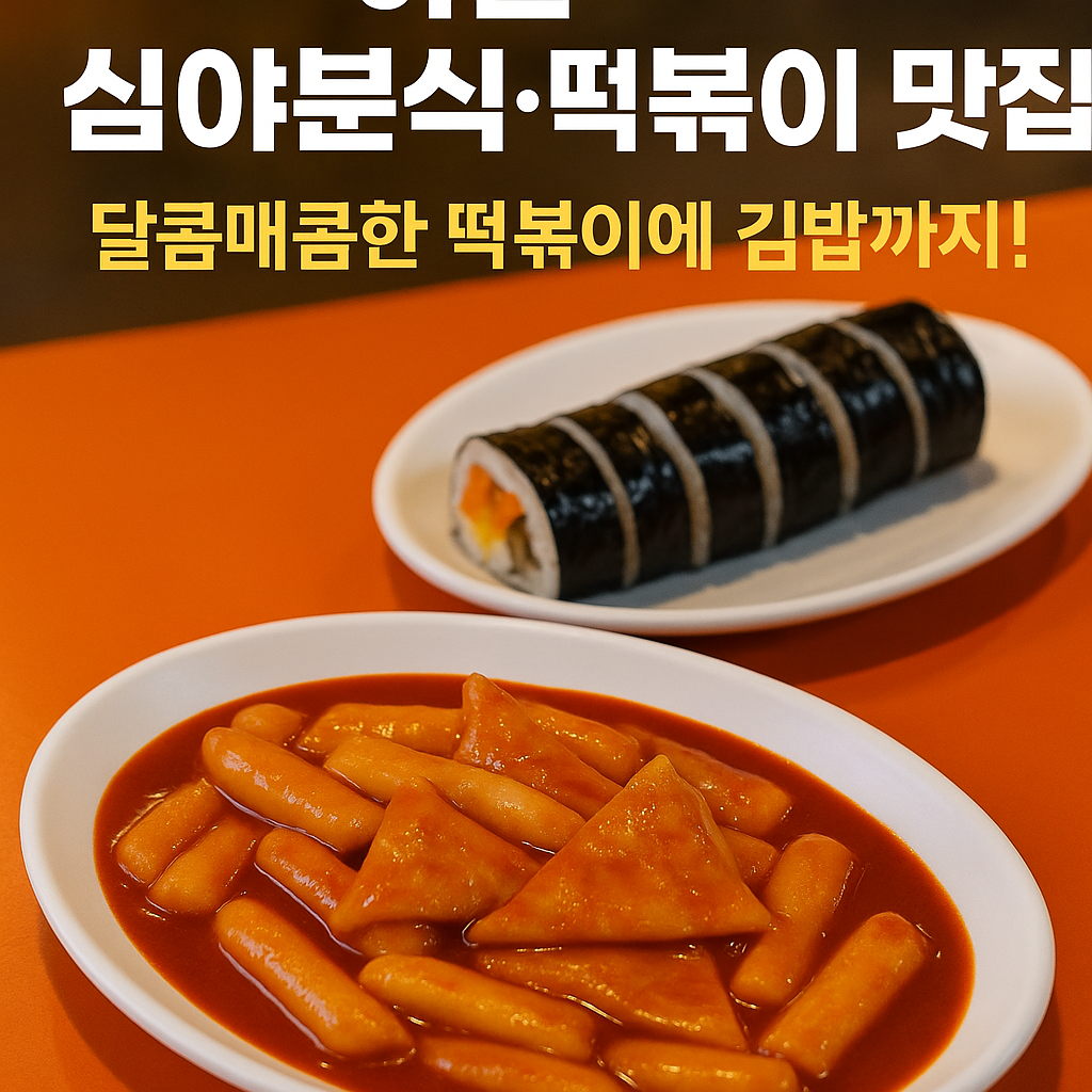 탕정 카페거리 분식·떡볶이 맛집 ❘ 심야에도 즐기는 야식 명소 2곳