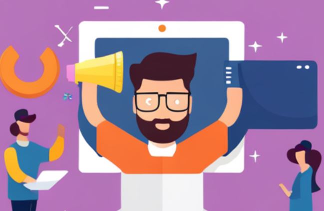 유튜브로 성공한 사람의 기분좋은 모습 그림