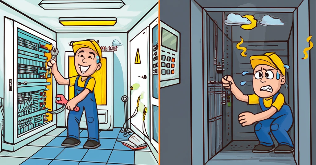 엘리베이터 기계실 타입별 유지보수 편..