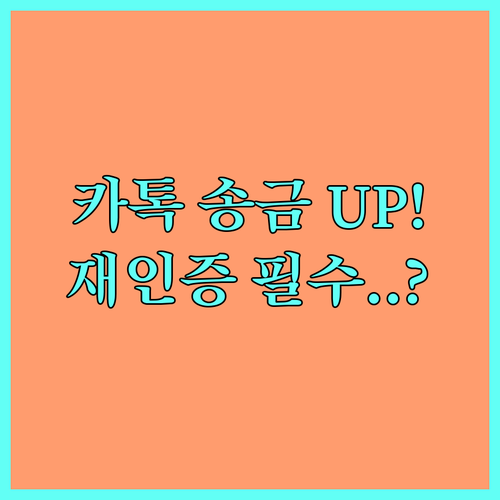 카카오페이 고액 송금 한도 확대와 본..