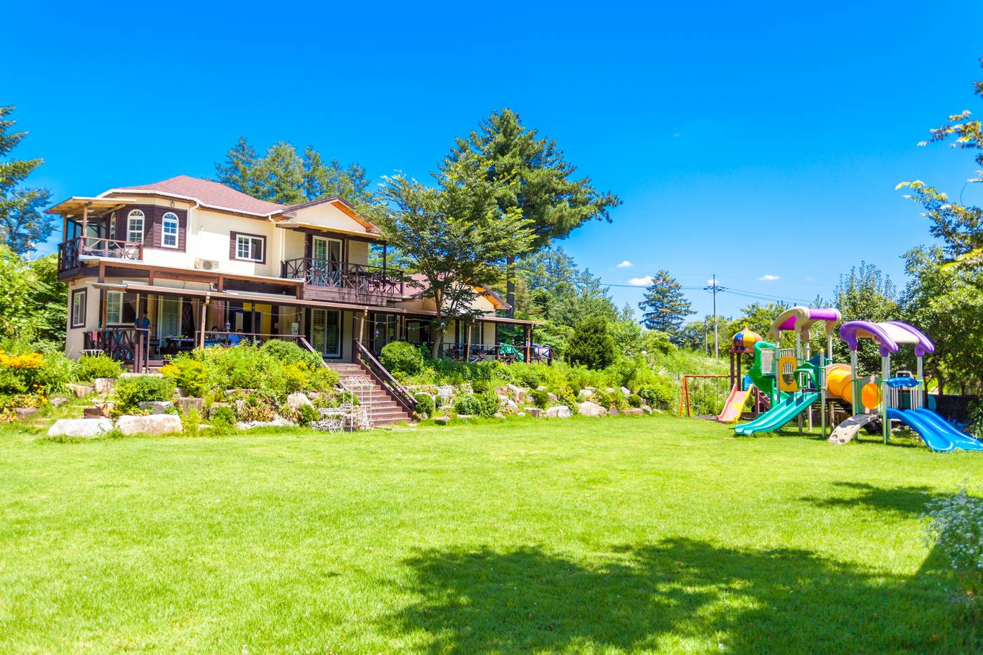 평창 오대산 쪽빛하늘 펜션 캠핑장