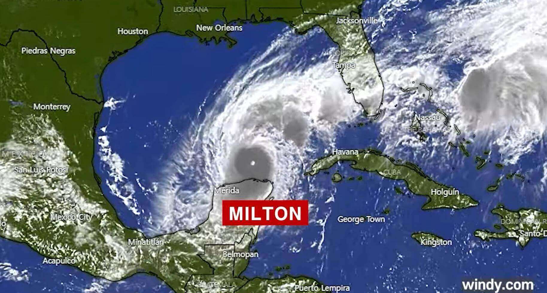 허리케인 밀턴 발생