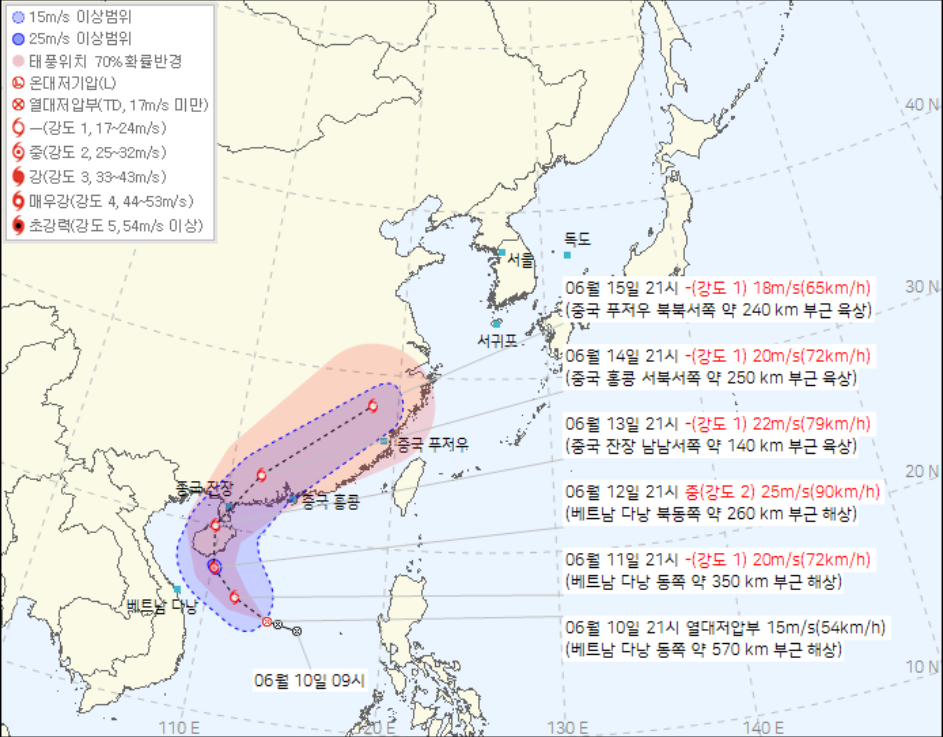 태풍 우딥(Wutip) 정보 및 대비 방법1