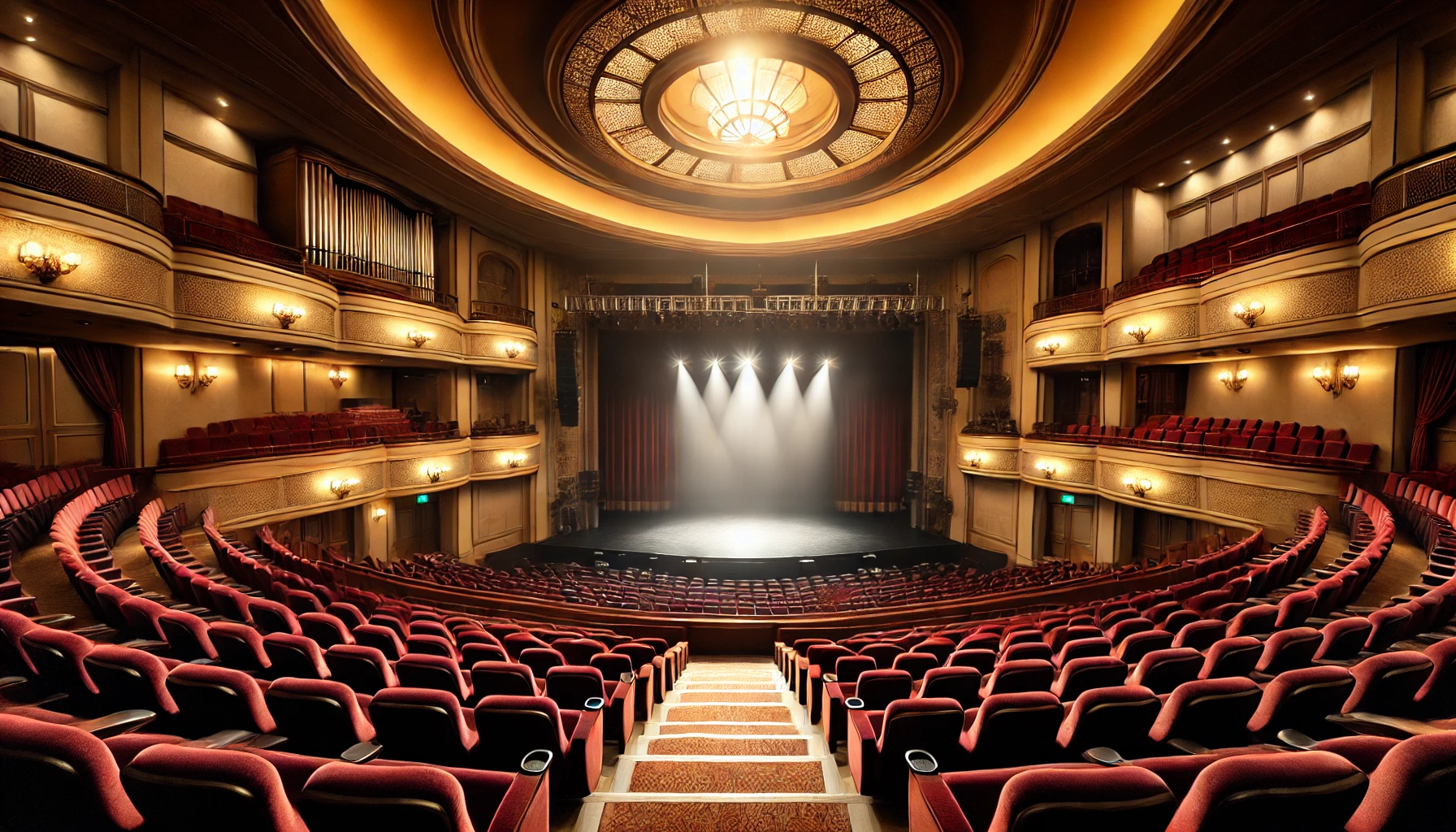웅장한 뮤지컬 공연장 모습