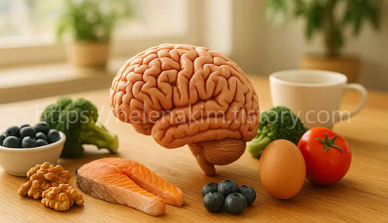 토마토, 브로콜리, 블루베리, 연어 등 뇌에 좋은 음식들