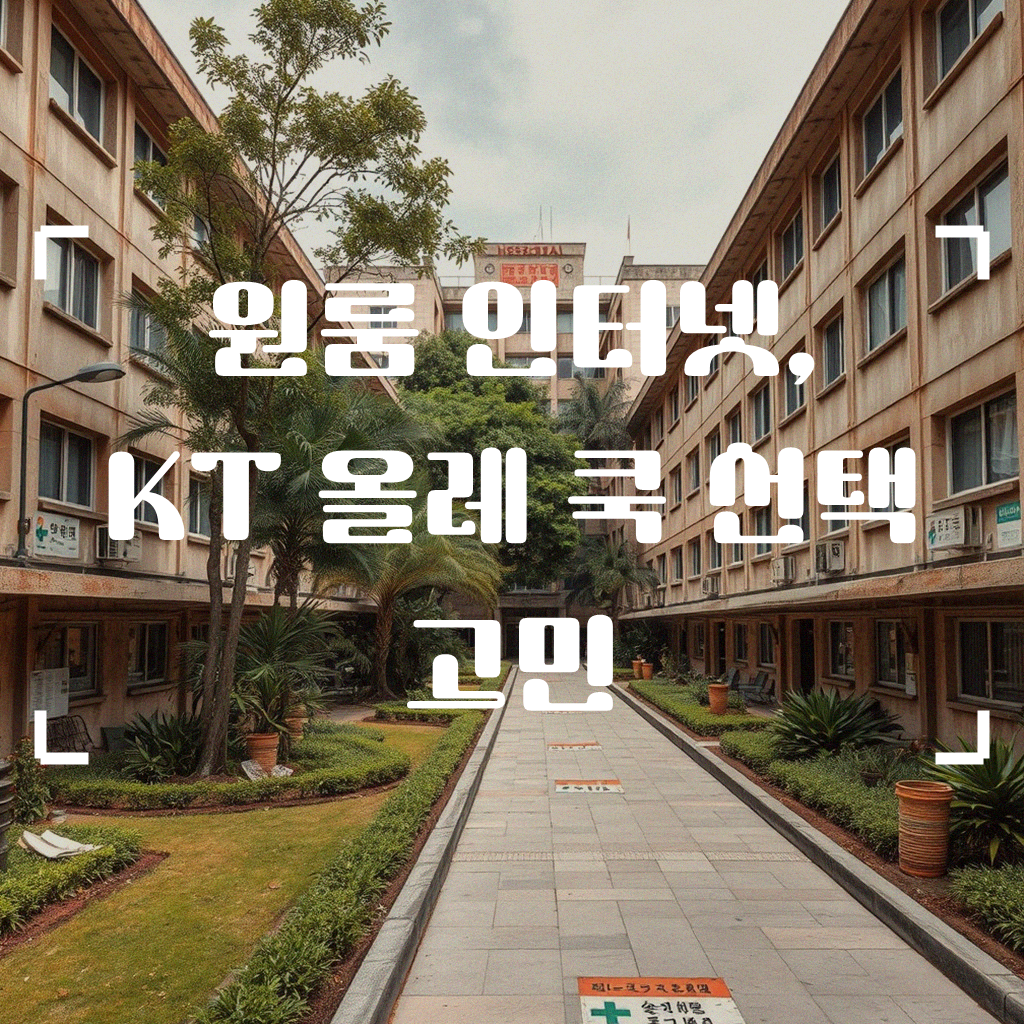 원룸 숙박업소 인터넷, KT 올레 쿡 비교 직접 해본 후기
