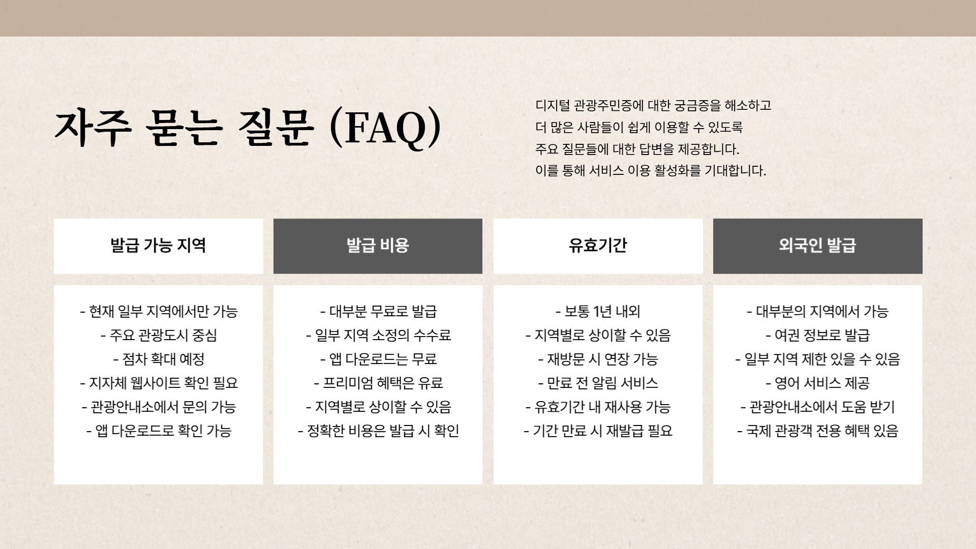 디지털 관광주민증 개념과 혜택