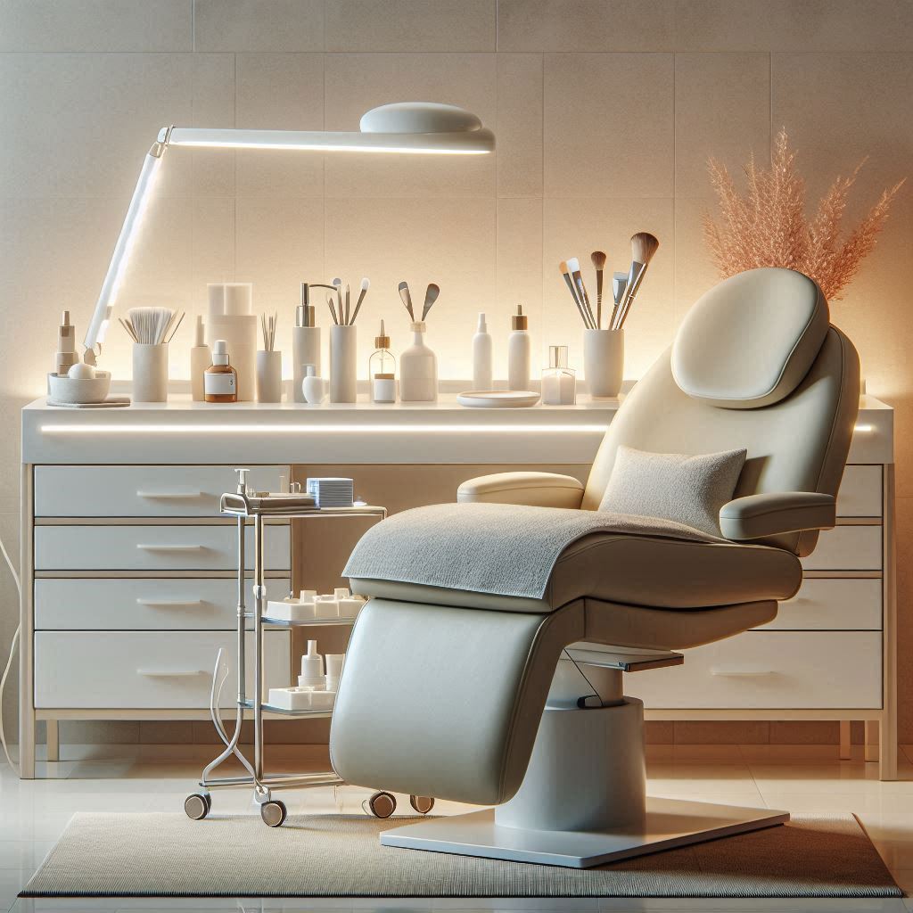 피부,체형관리 샵 배경