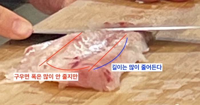 한식조리기능사 실기시험 준비 - 생선전 - 꼬리부터 포뜨기