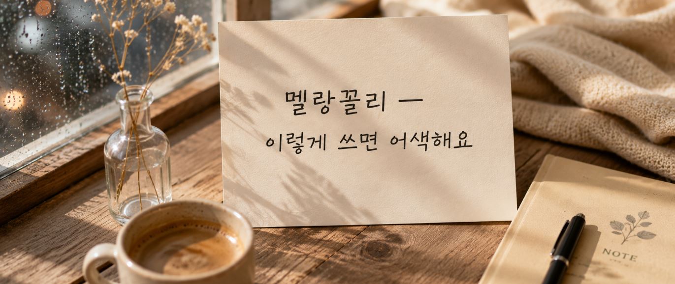 멜랑꼴리 뜻
