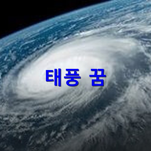 태풍의-눈이-선명한-구름으로-피해가-예상되는-모습