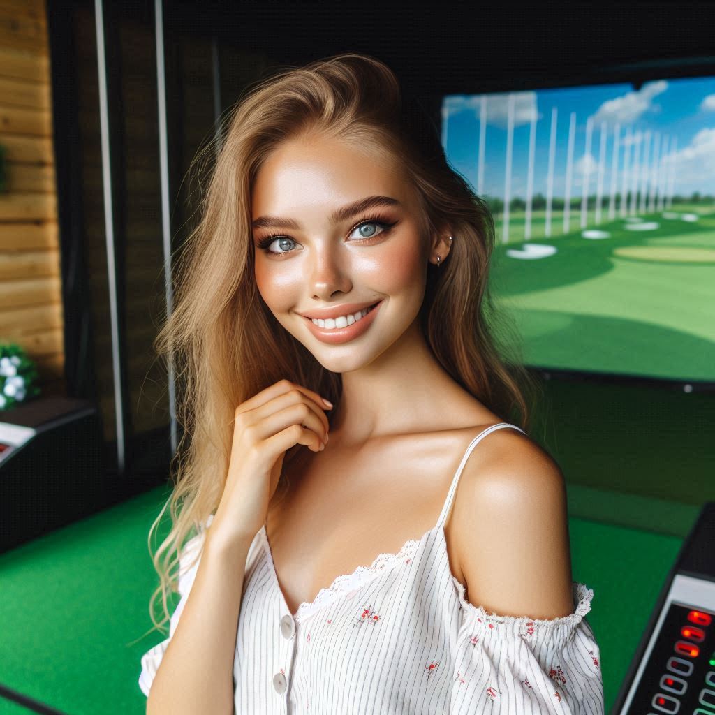 스크린골프장 배경