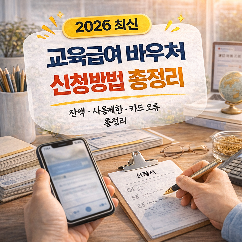 교육급여 신청 방법 총정리 (2026 최신)
