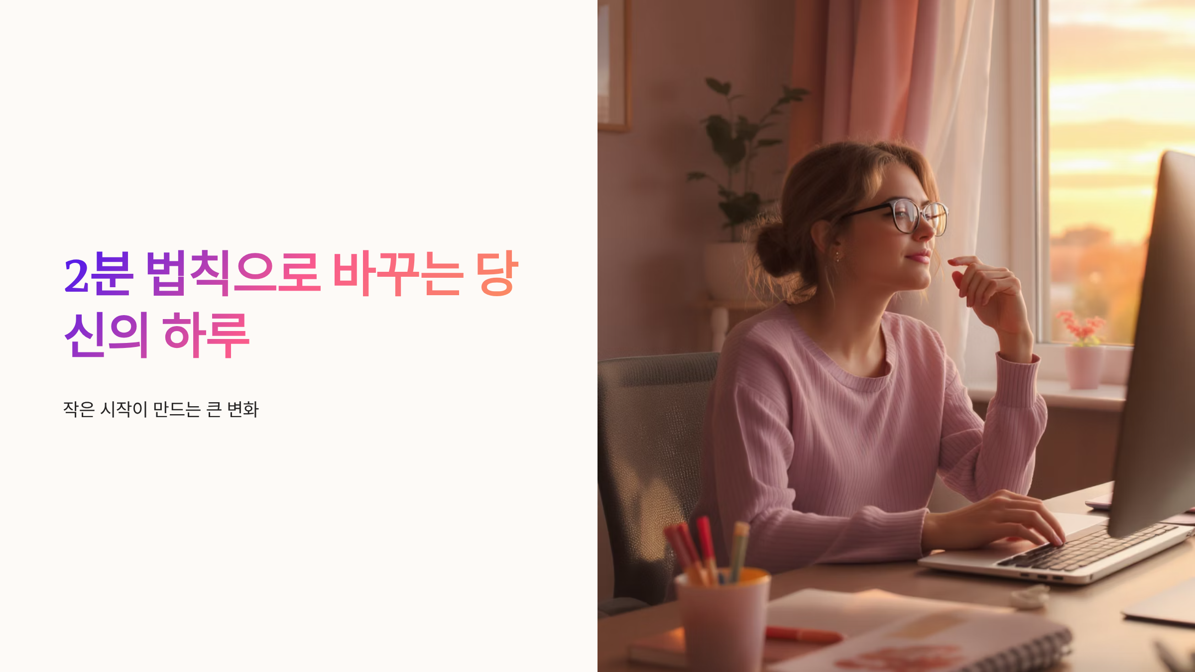 업무를 빠르게 끝내는 2분 법칙