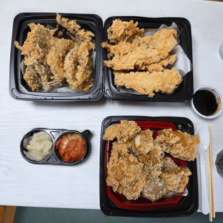텐동 맛집 일심텐동 서경대점 토리텐동(닭튀김), 덴뿌라모리아와세