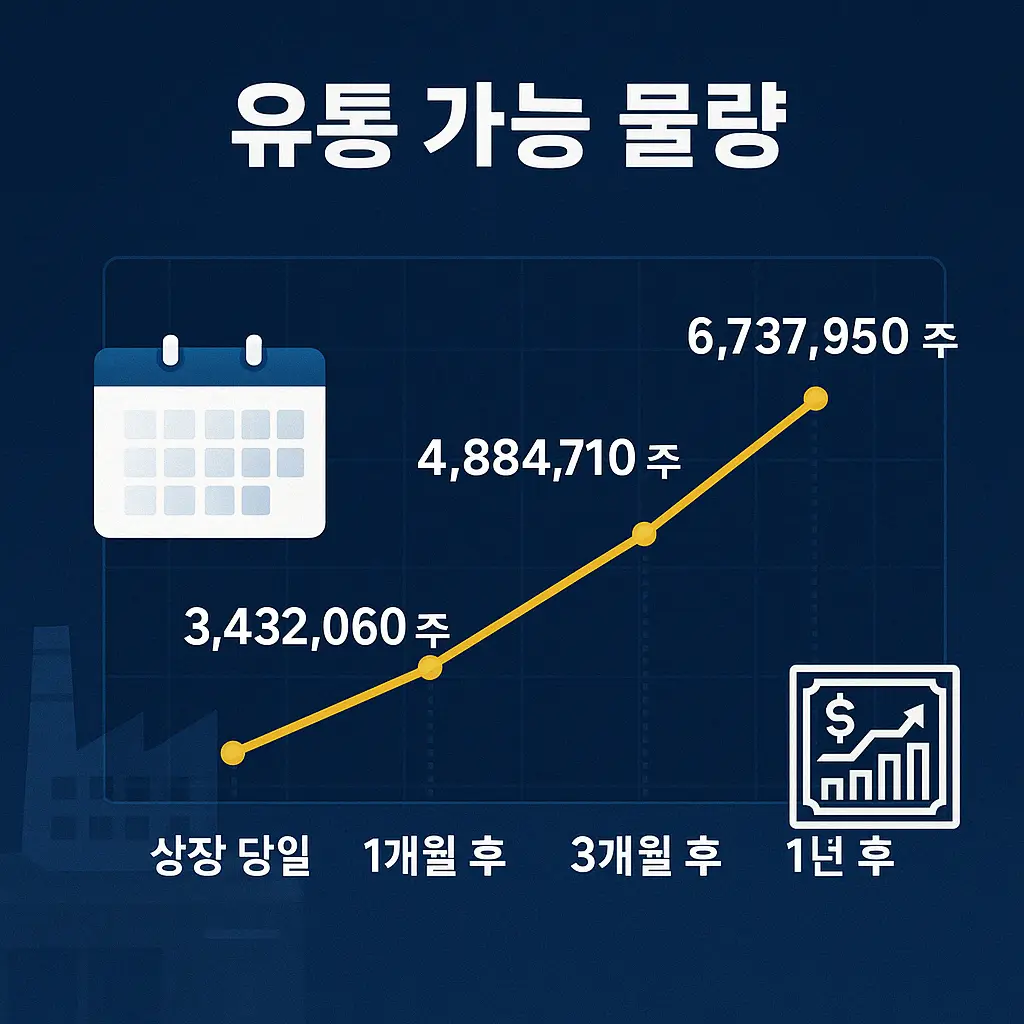 나우로보틱스 공모주 유통물량 이미지